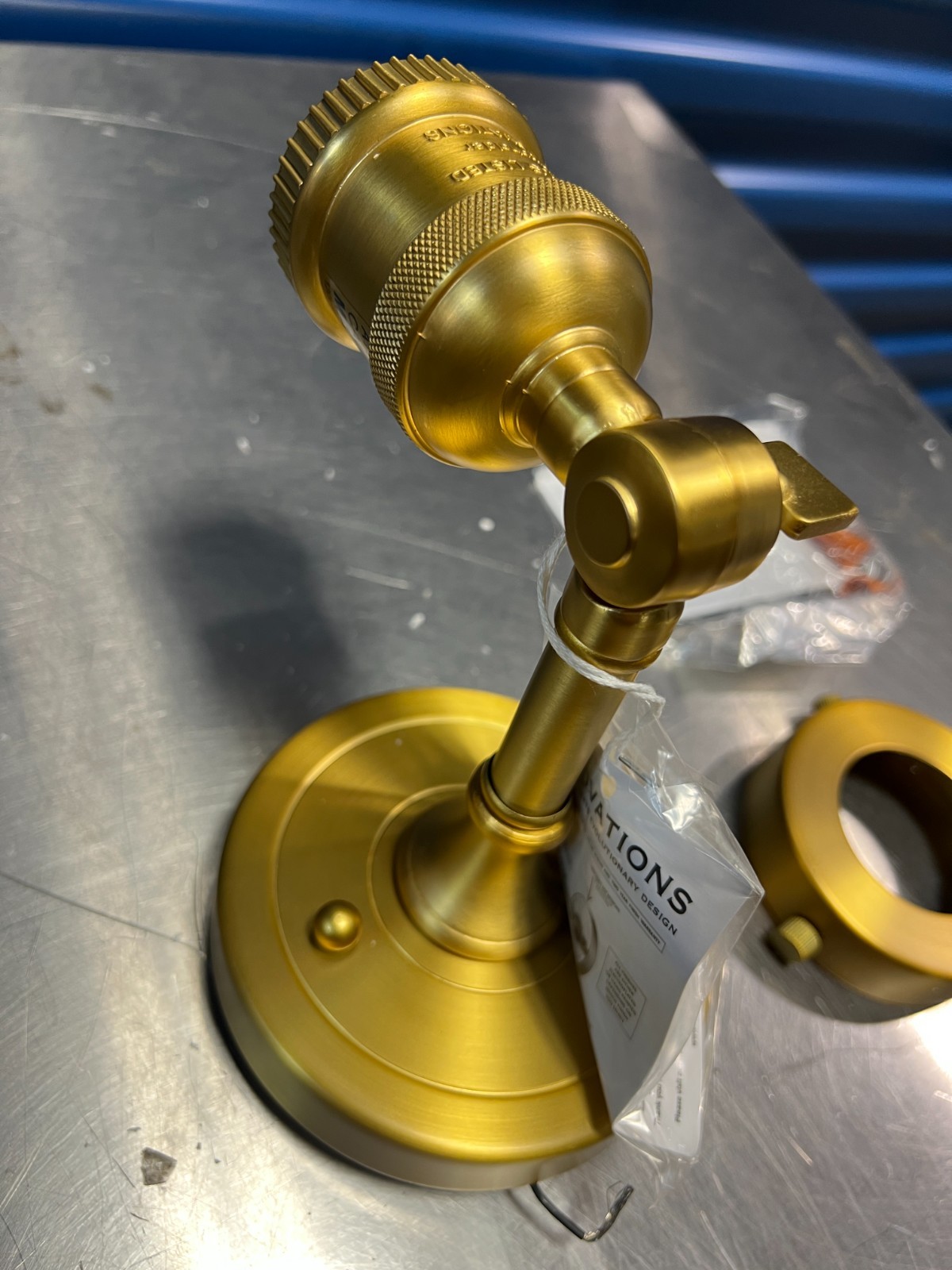 Innovations 43 Large Cone 1-Lt Sconce w/Switch, S Gold/Plated SM - 203SW-SG-G43