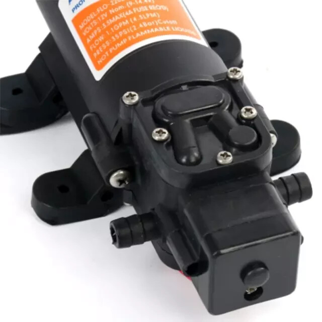 12V 35 PSI Water Pressure Diaphragm Pump Self Priming Pump for Caravan RV Boat
