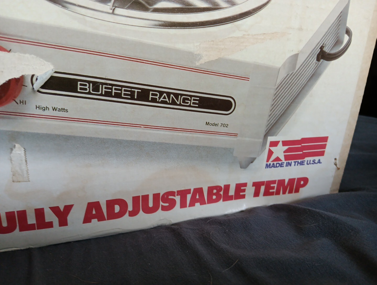 Vtg Buffet Range Plus Munsey Model 702 U.S.A Sealed Box 2 Burner N.O.S Retro Kit