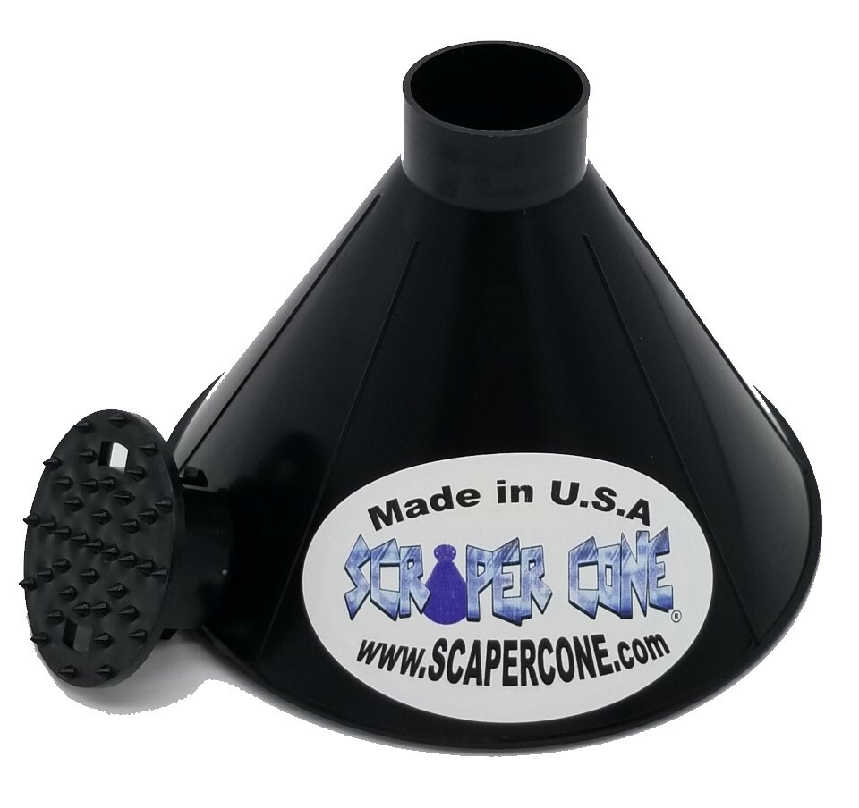 The Original Scraper Cone Ice Scraper With the Twist & Lock Cap Made In The USA