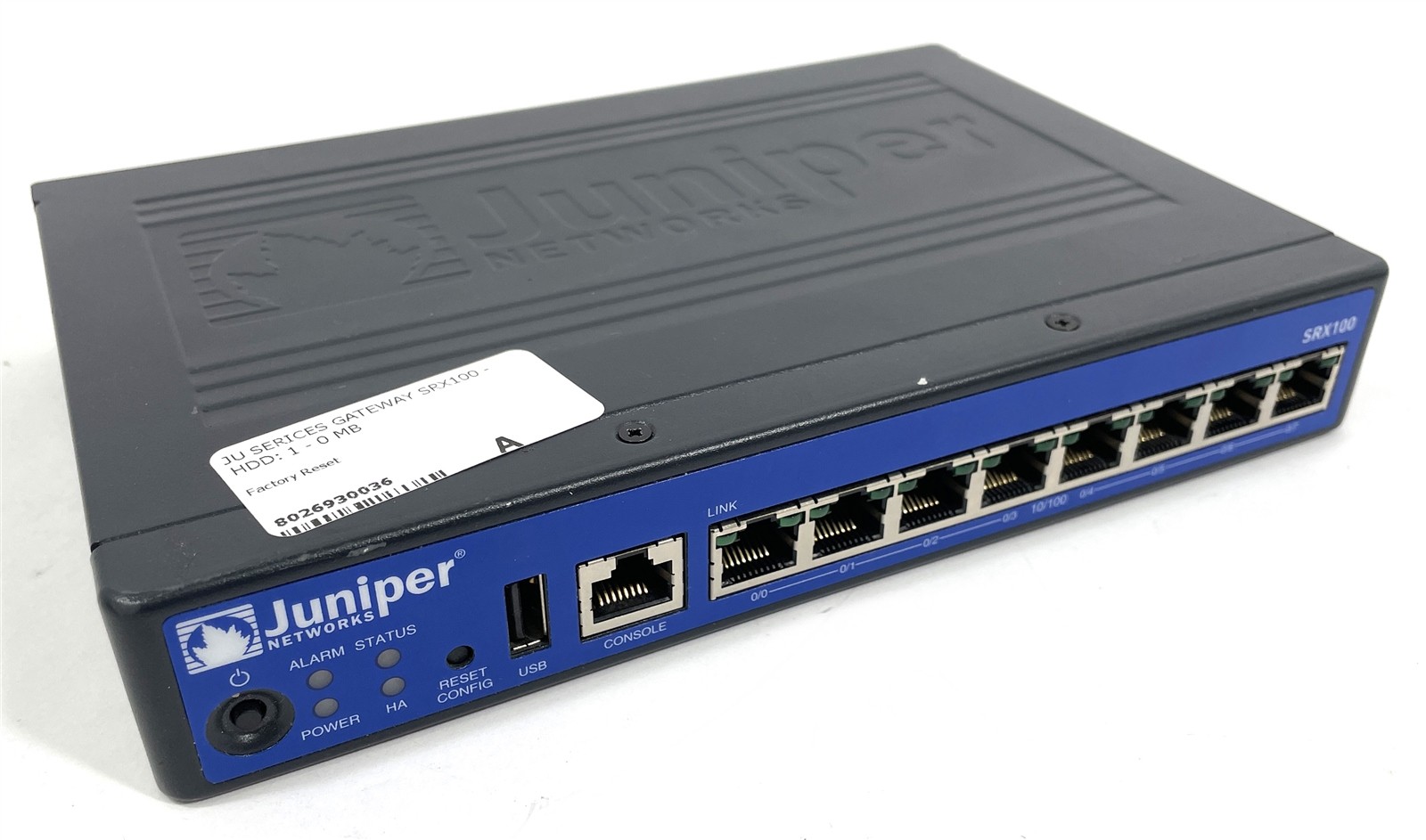 Juniper Networks SRX100 SRX100B 8-Port Security Gateway Firewall