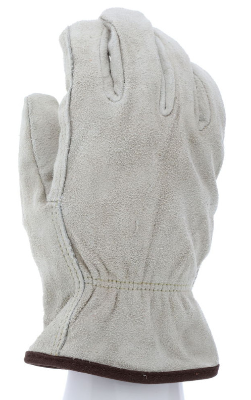 12- Cold Weather Cowhide Leather Lined Warm Winter Insulated Work Gloves MEDIUM