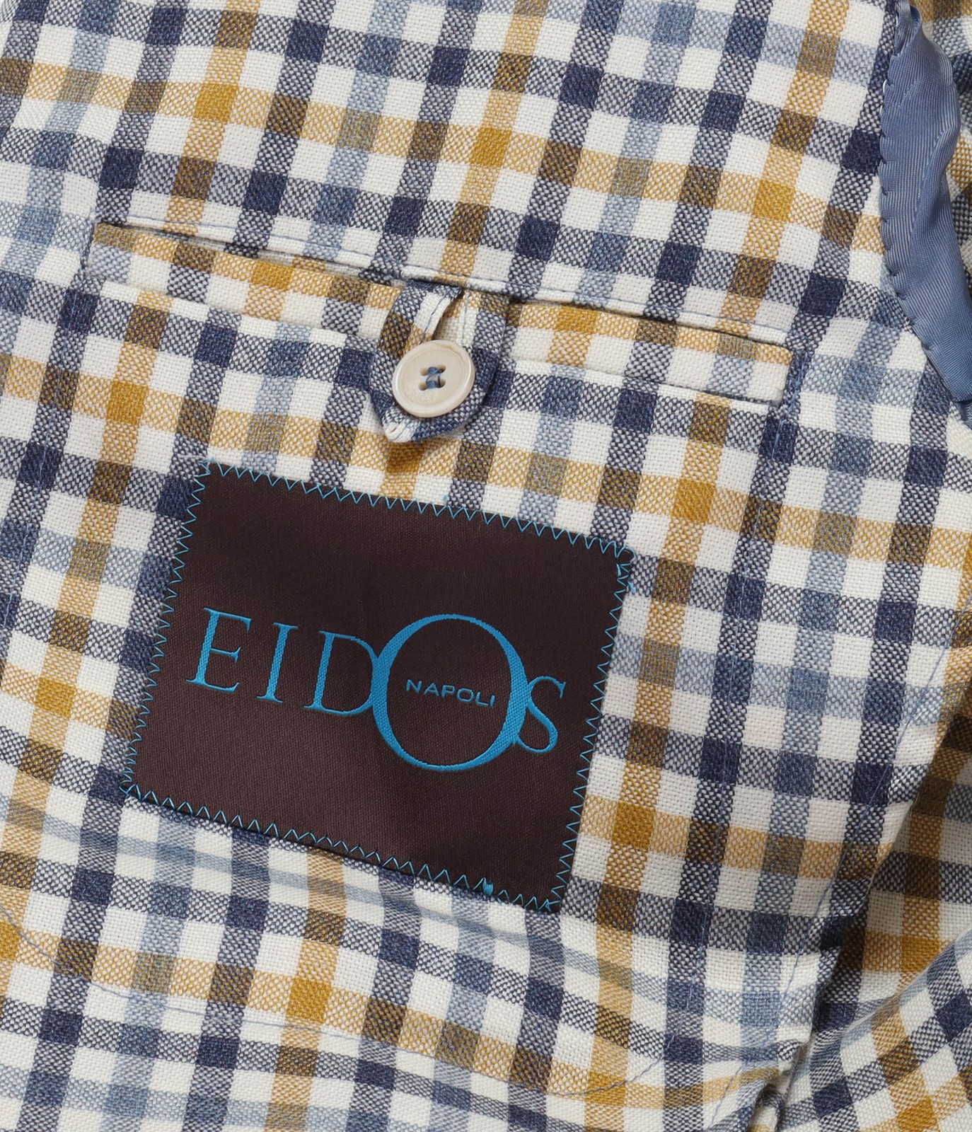 NWT EIDOS by ISAIA SPORT COAT jacket check silk wool luxury Italy 50