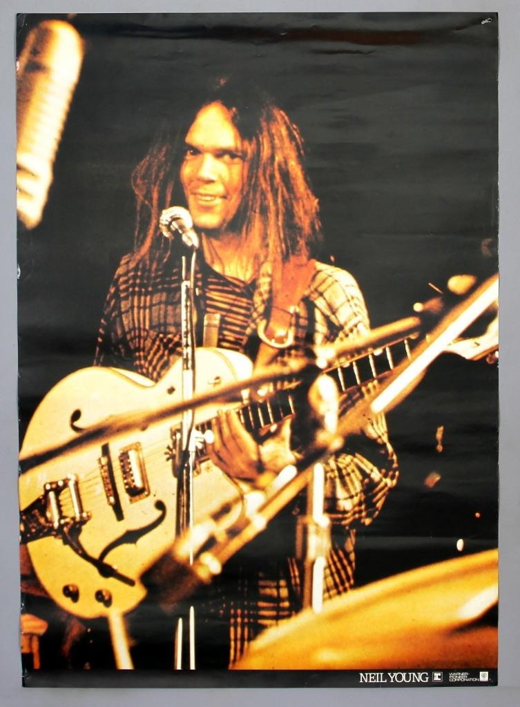NEIL YOUNG – mega rare original 1975/76 Reprise/Warner-Pioneer promo poster