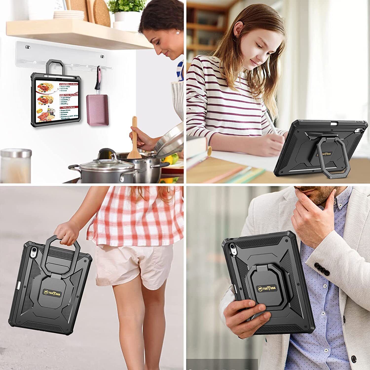 Shockproof Case for iPad 10th Gen 10.9" (2022) Rotating Grip Stand Rugged Cover