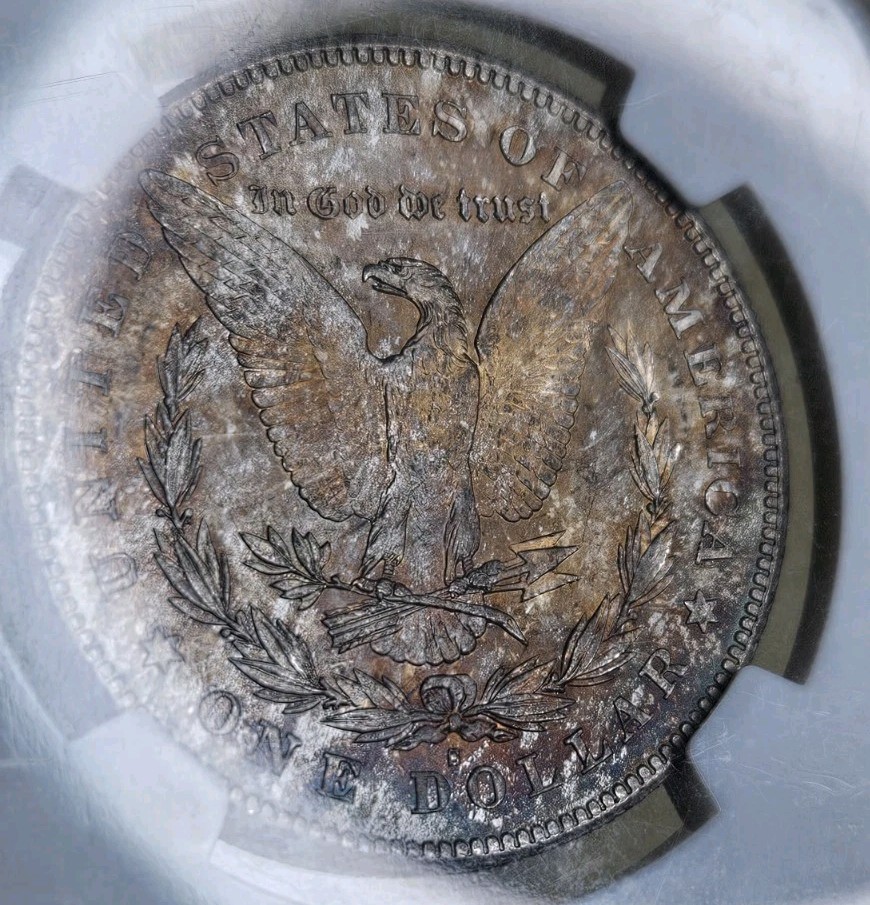 1878 S Morgan Silver Dollar NGC MS65 $1 San Francisco Gem Uncirculated BU Toned