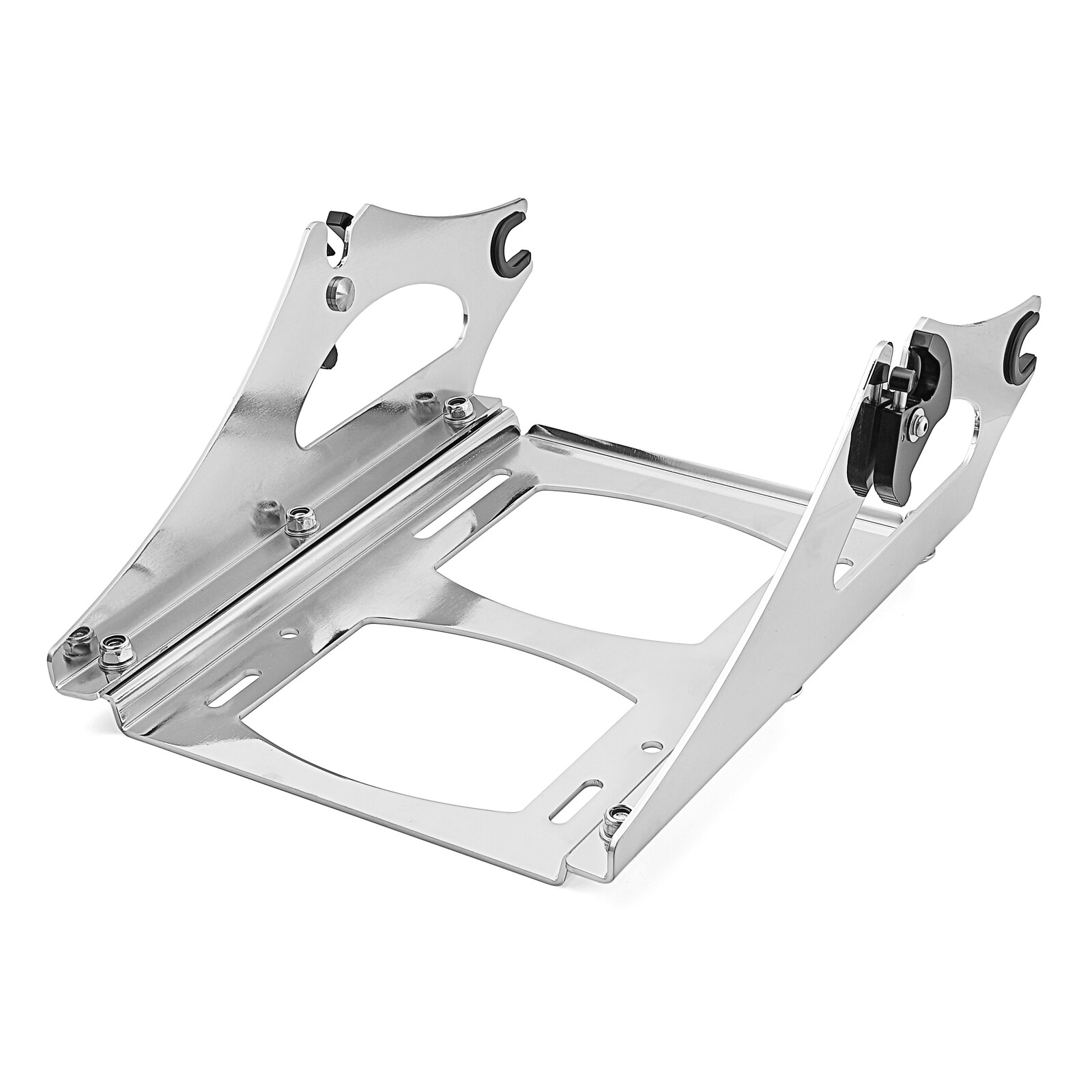 For 09-13 Harley Touring Quick Release Two-up Tour Pack Rack Mount + Docking Kit