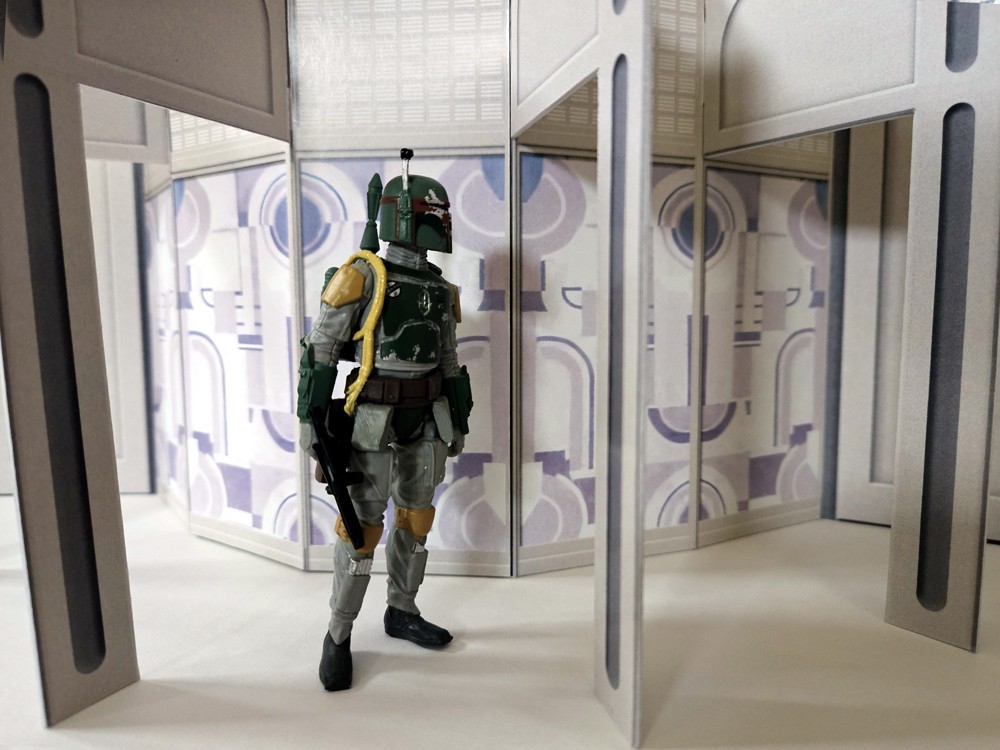 3.75" Cloud City Long Hallway Backdrop Star Wars Hasbro Kenner Ships Free