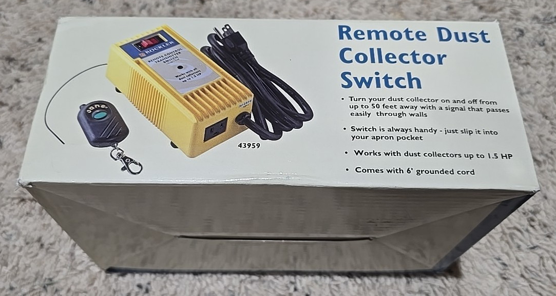 Rockler Remote Control Transmitter Switch 110 volt 1.5 HP w/ Remote