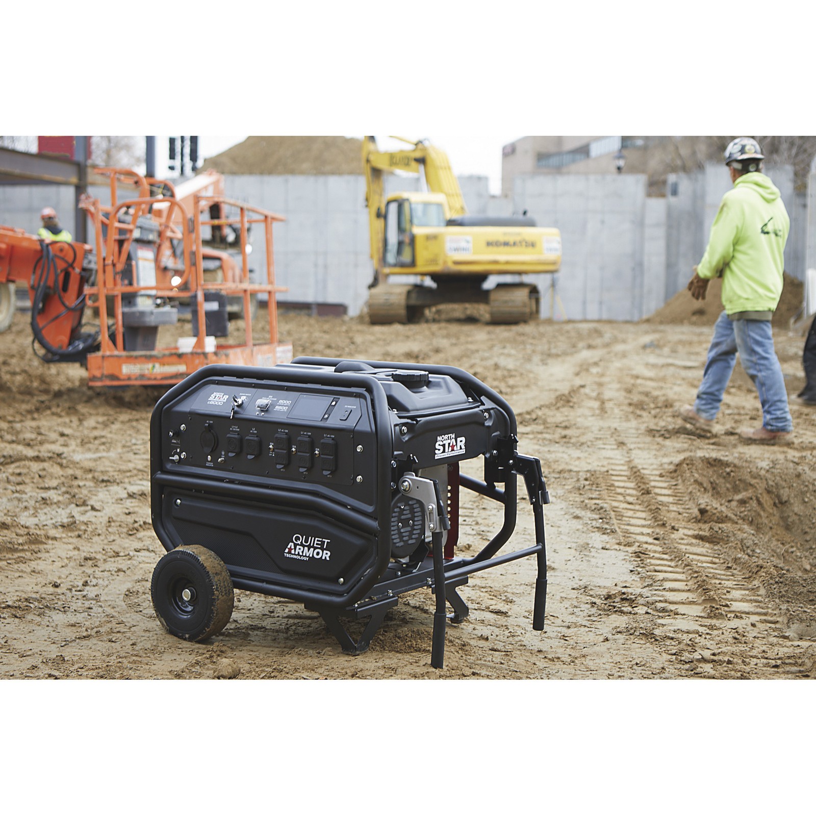NorthStar Quiet Armor Commercial-Grade Portable Generator, Honda GX390 OHV
