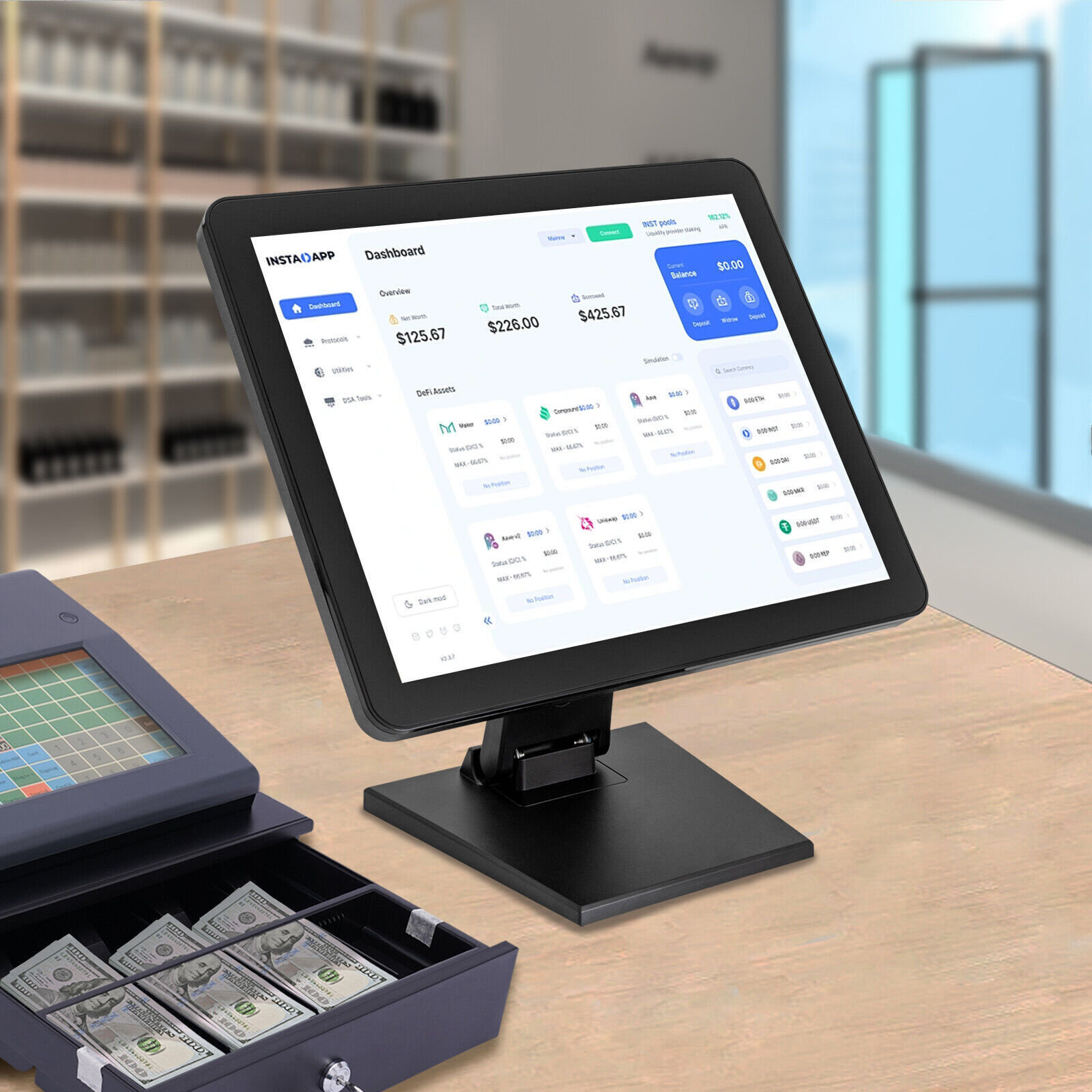 17-Inch Capacitive Touch Screen Monitor for Retail POS Systems