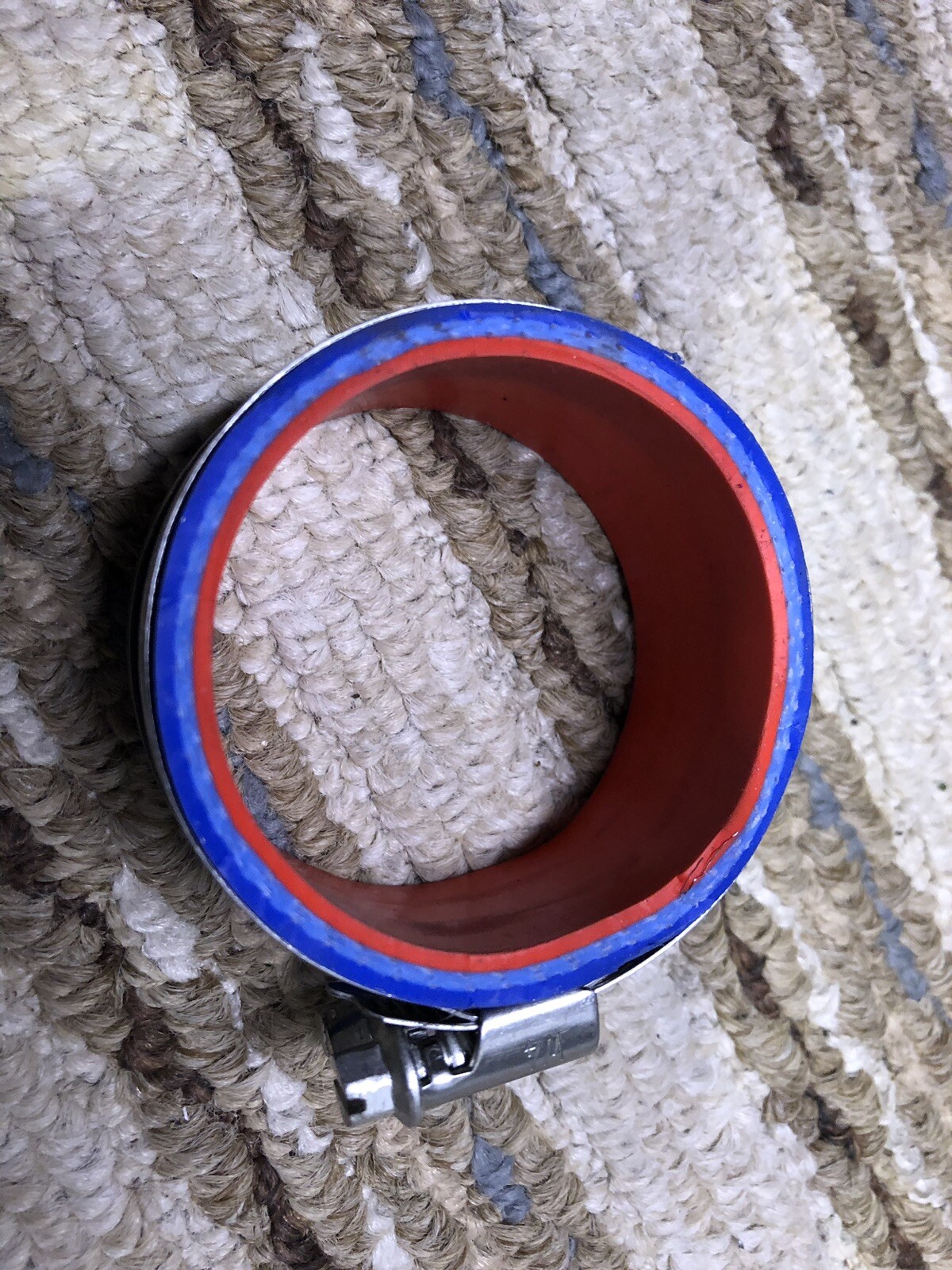 Kawasaki Jetski 650SX 650X2 exhaust pipe silicone coupler stainless clamps BLUE