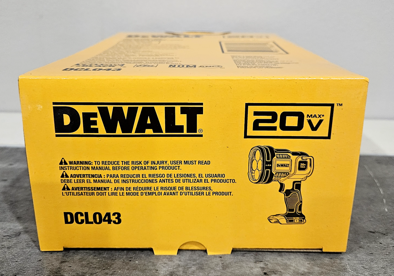 New in Box! DeWalt DCL043 20V Max Cordless LED Jobsite Spotlight