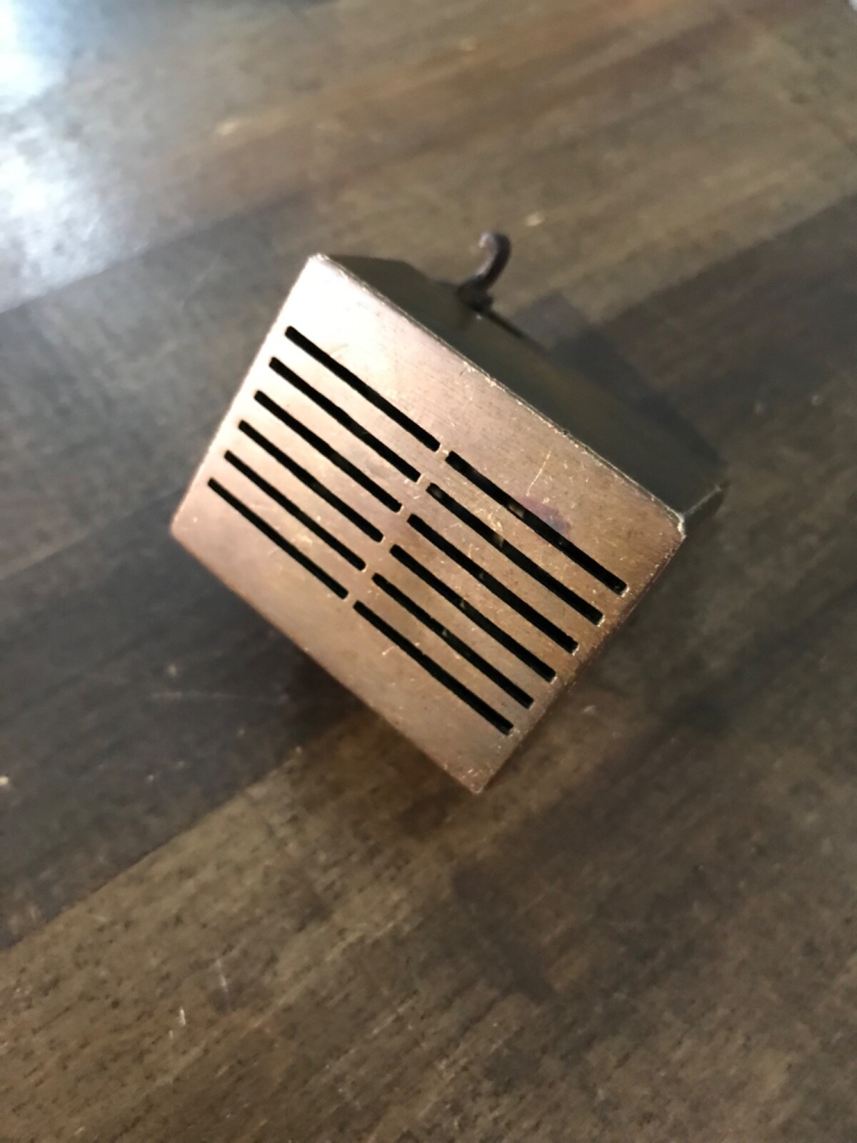 Antique Brass Square brass scarificator 1700 TO 1900