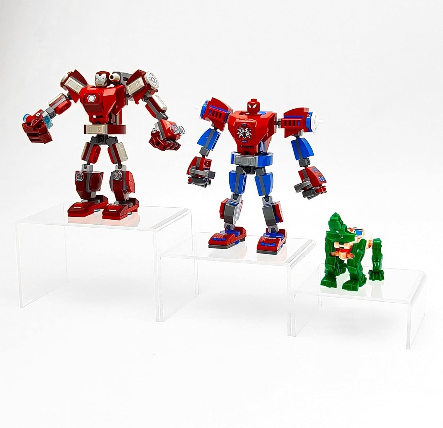 6Pcs Clear Acrylic Display Risers Clear Acrylic Display Stand For Cupcakes Store