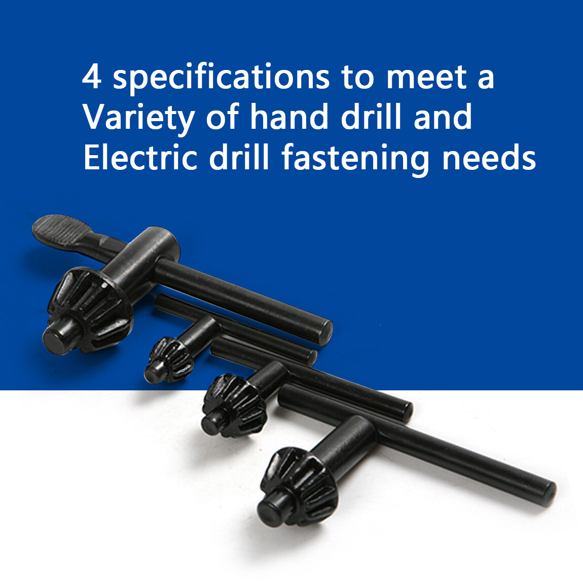 4 Size 3/8" 1/2" 5/8" 3/4" Drill Chuck Key Combination Wrench Drill Press Chuck