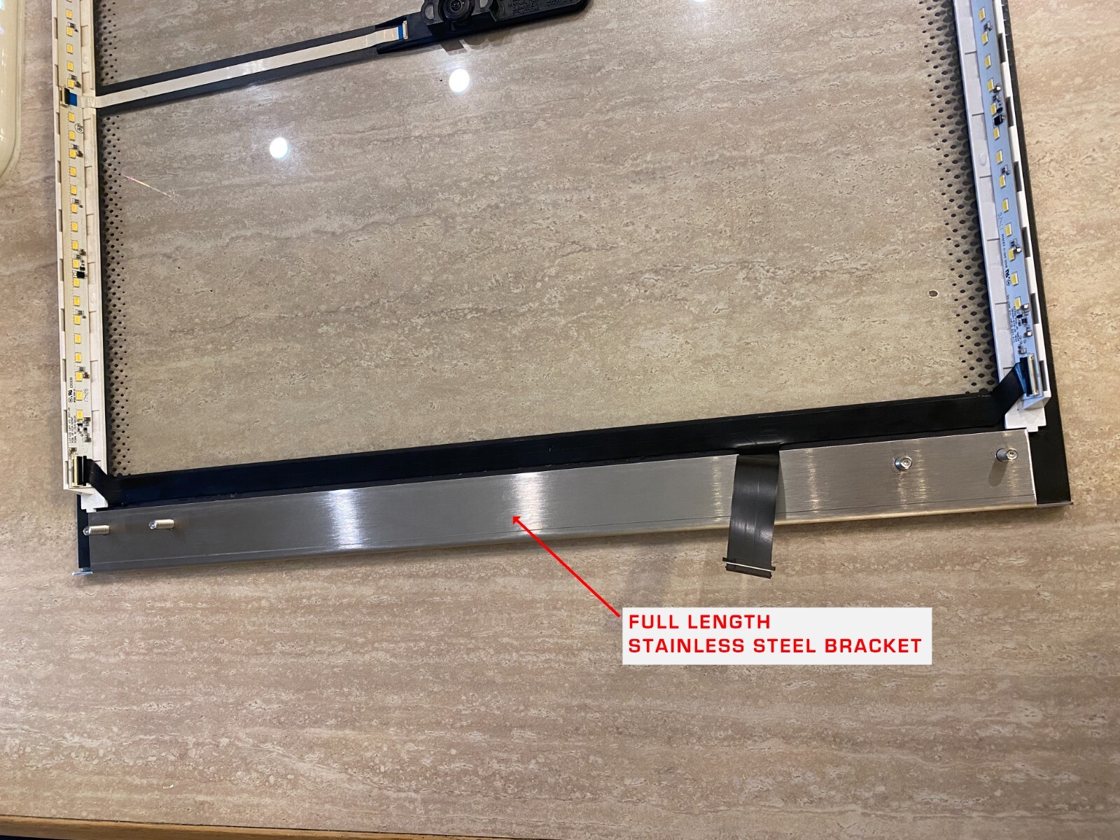 New GLOWFORGE Aftermarket LID Hinge Repair Bracket, All Metal Construction