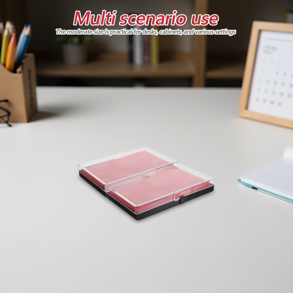 2X Badge Display Box Pin Collection Case Medal Storage Showcase Frame