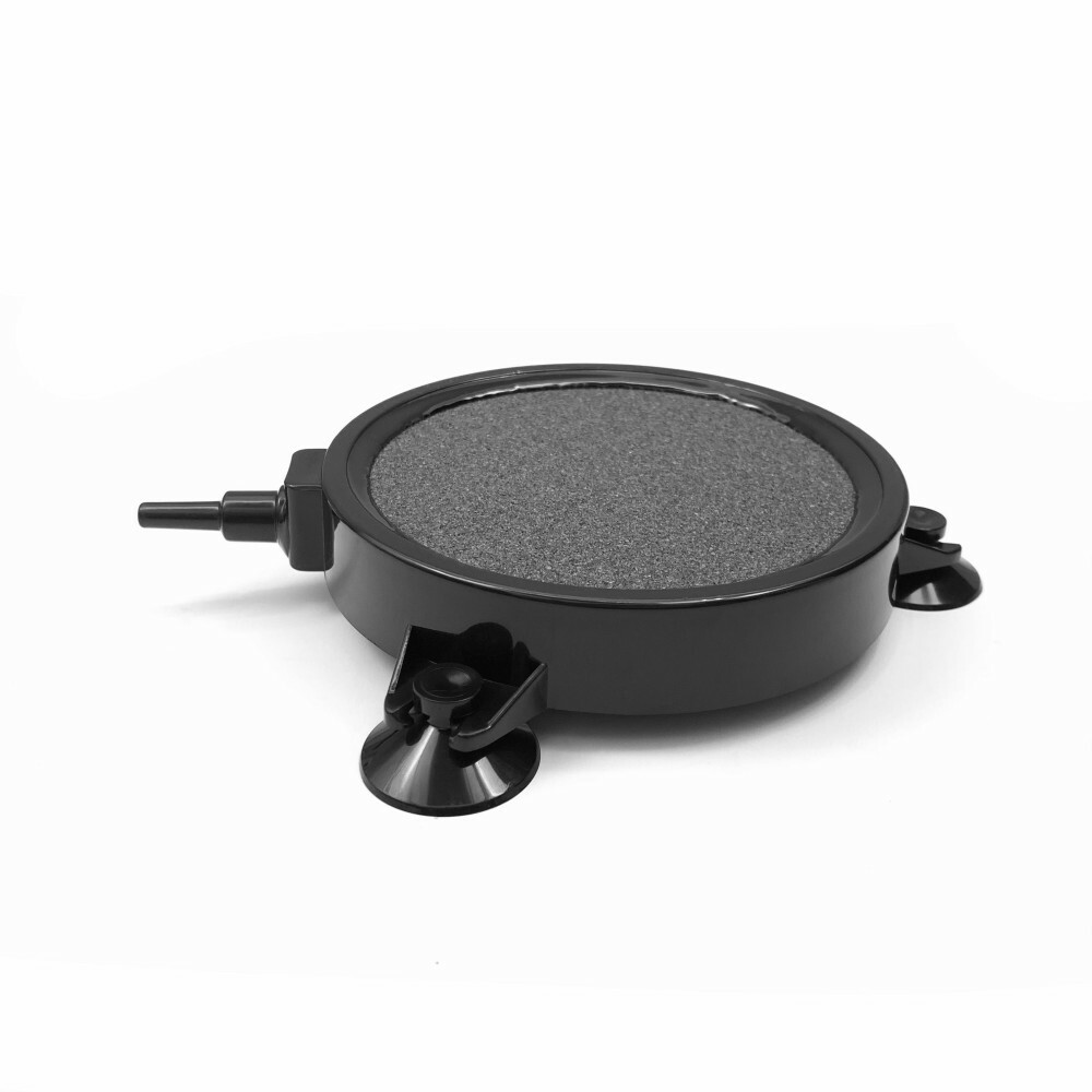 HiSin 4.2" X 0.8" Disk Air Stone With Suction Cups for Aquarium & Hydroponics