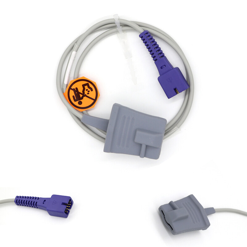Adult Soft Finger Clip SpO2 Sensor Probe 9 Pin 1M Compatible with Nellcor Oximax