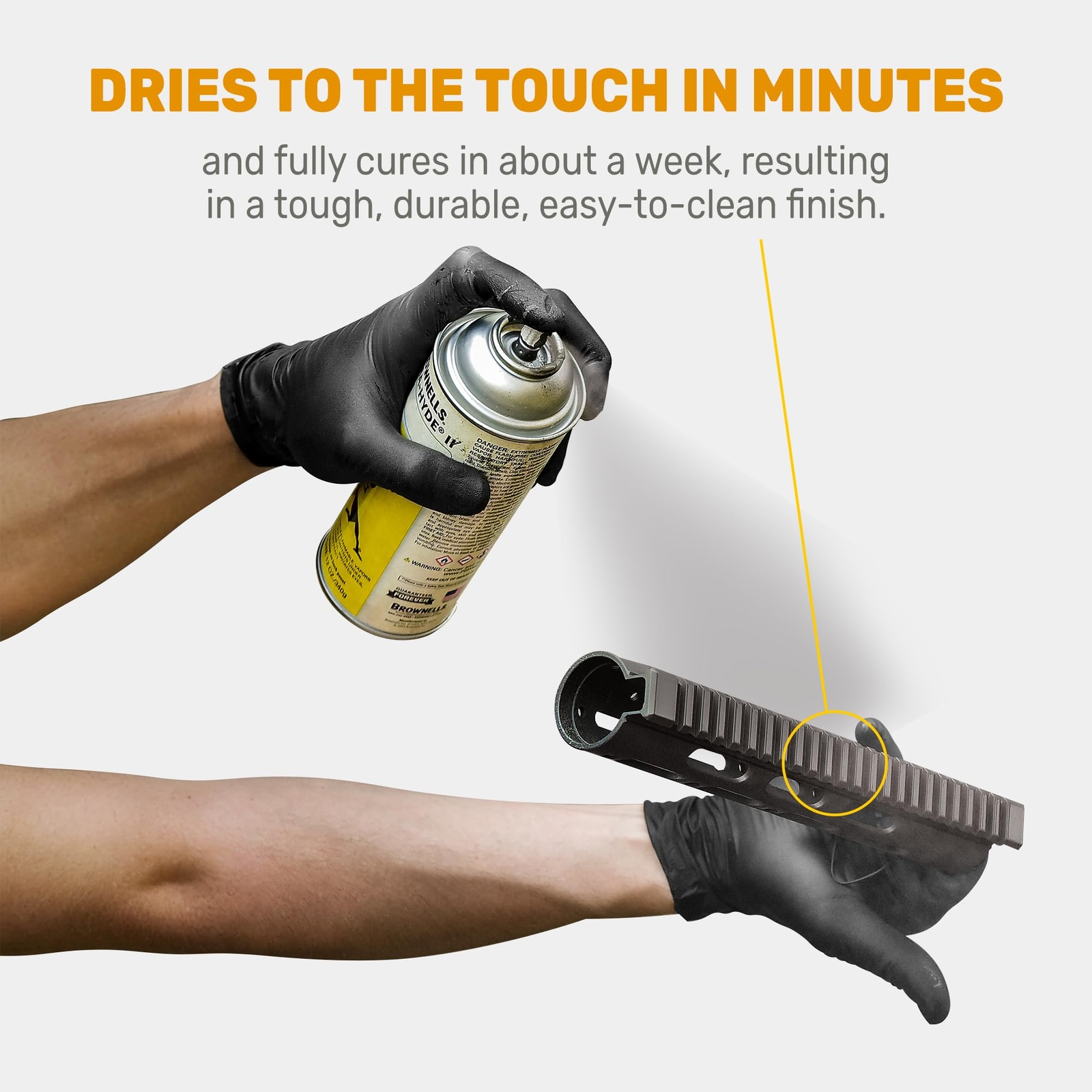 Brownells Aluma-Hyde II Epoxy Based Firearm Finish SprayCoating Parkerizing Gray