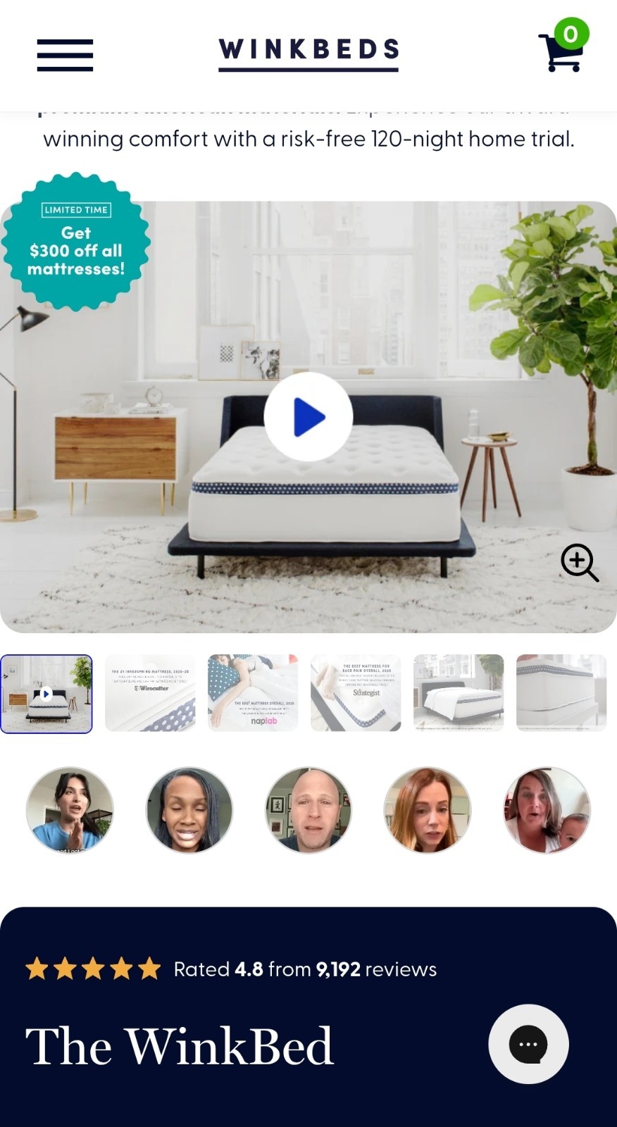 Winkbed LUXURY FIRM King Size