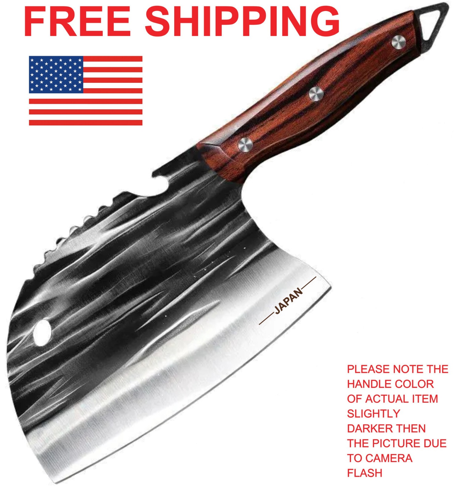 Viking knife Asian Kitchen Knife Butcher Chef Boning knife Cleaver Chopping Meat
