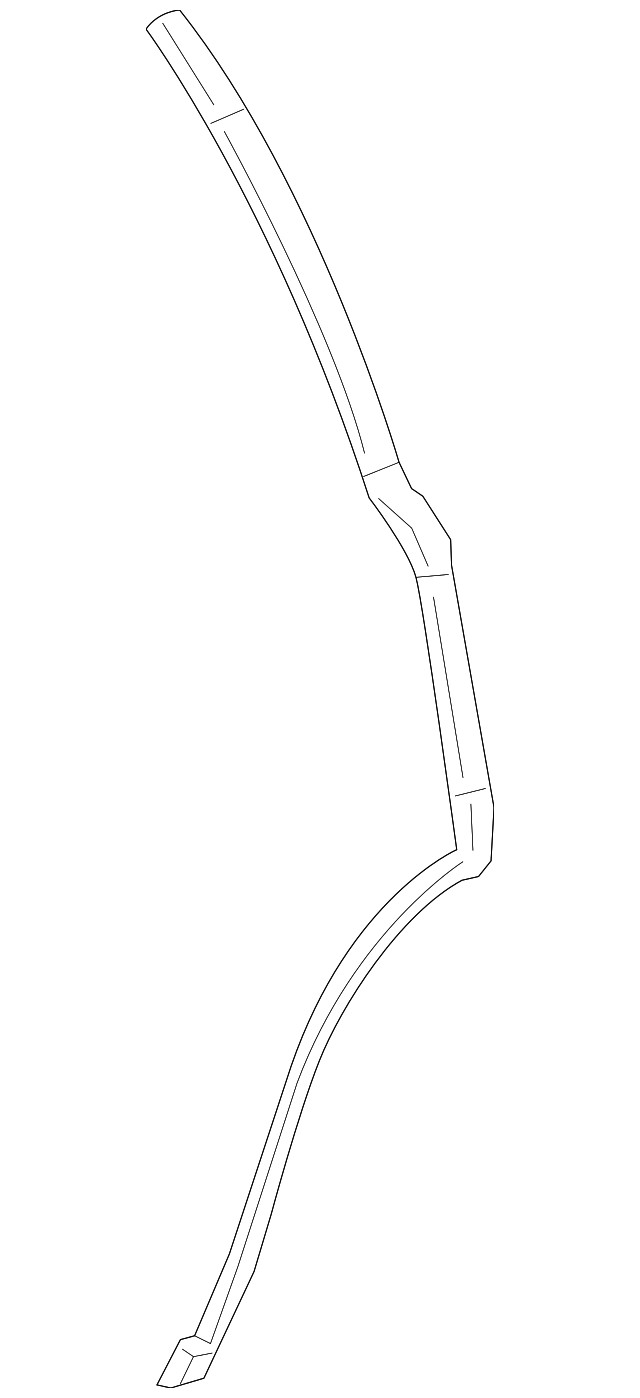 Genuine GM Driver Rear Door Rear Auxiliary Weatherstrip 23455369