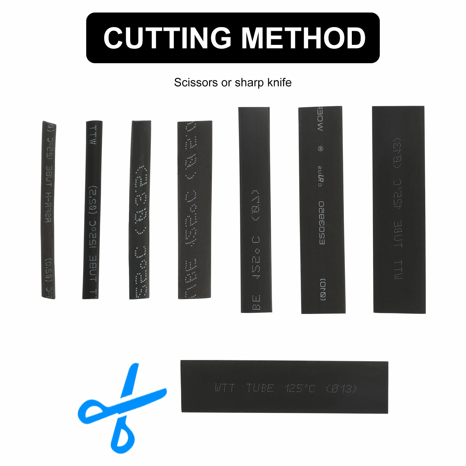 508Pcs Heat Shrink Tubing Insulation Shrinkable Tube 3:1 Wire Cable Sleeve Kit