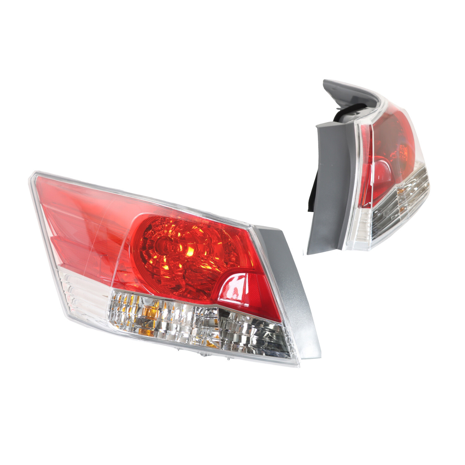 Pair Tail Lights Lamps Assembly for 2008-2012 Honda Accord HO2801172 HO2800172