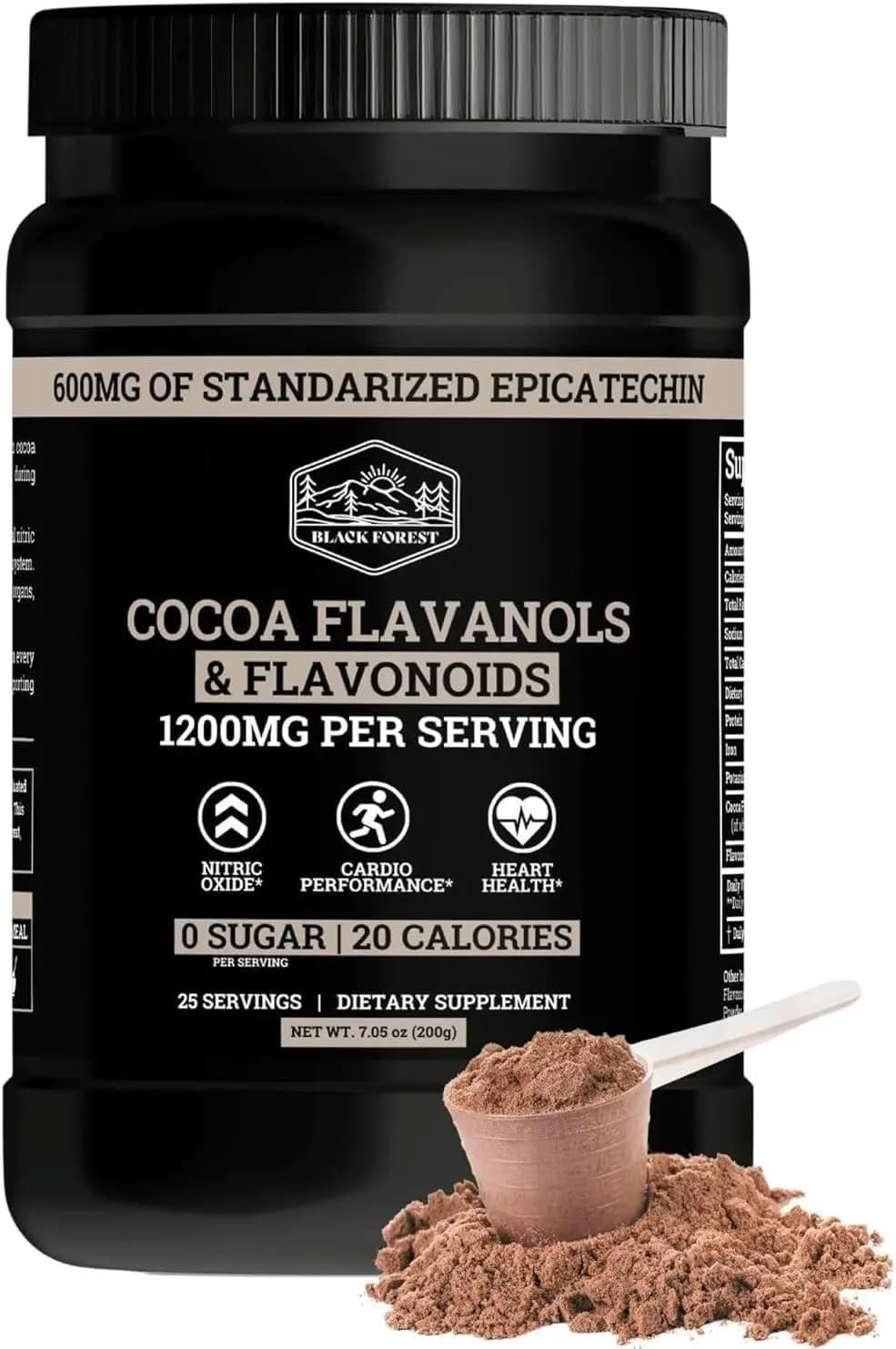 Supercharged Cocoa Flavanols + Flavonoids 1200MG Free Shipping US