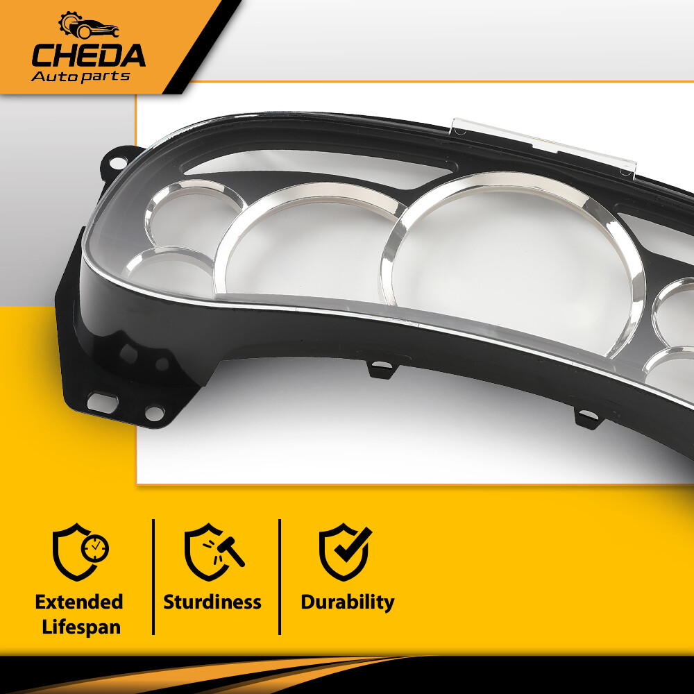 Gauge Cluster Lens Cover Chrome Ring Fit For 03 04 05 06 GM Trucks SUVs Escalade