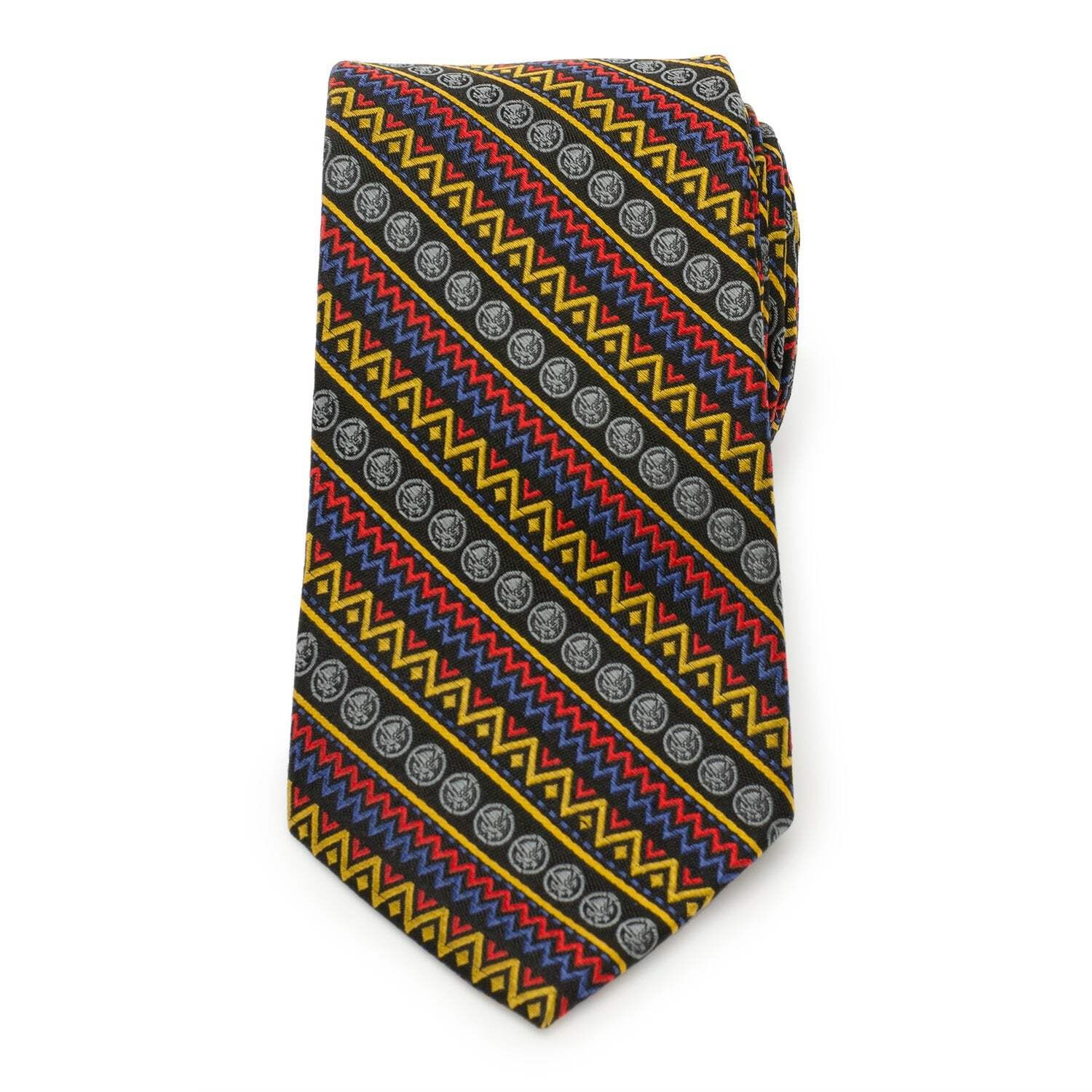 👔 Marvel Black Panther Tribal Stripe Men's Tie