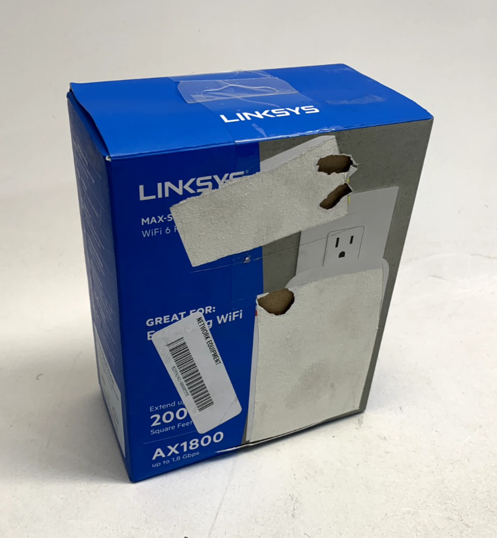 Linksys Max-Stream Dual-Band WiFi 6 Range Extender (AX1800) RE7350