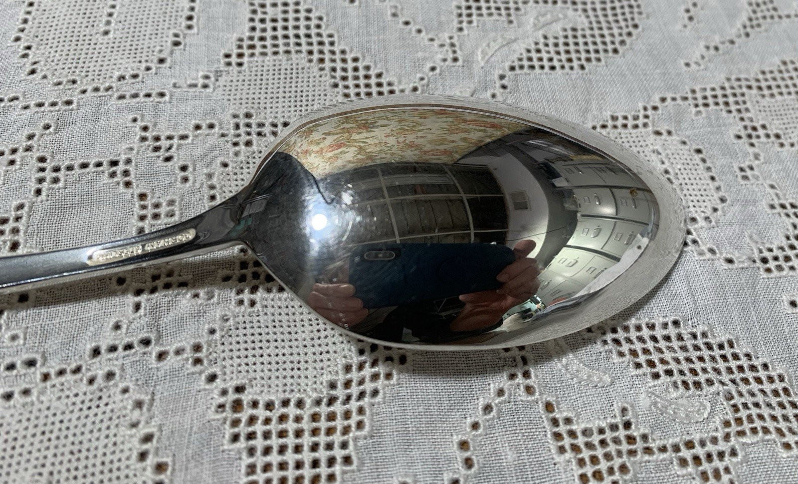 vintage Gorham CELESTE sterling silver SERVING SPOON / TABLESPOON ~ NO MONO