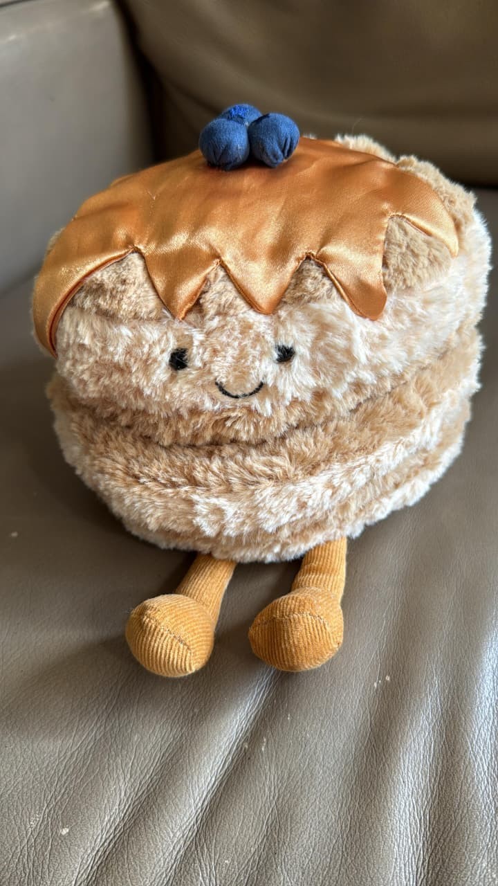 Jellycat Amuseables Fran Pancakes Soft Plush Stuffed Toy Gift NWT & Dust Bag USA