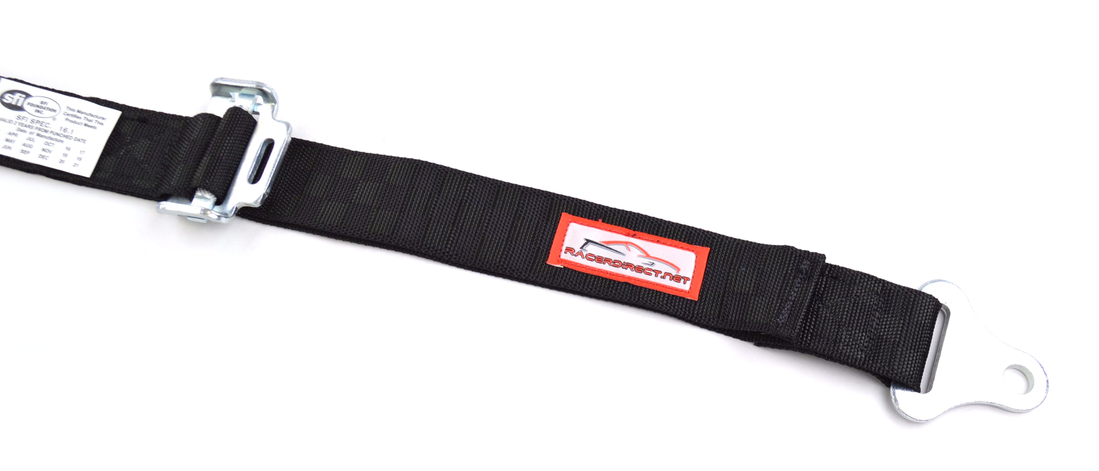 JR DRAGSTER HARNESS 2" SFI 16.1 PULL DOWN LAP BELT CAM LOCK BLACK CHECKERBOARD