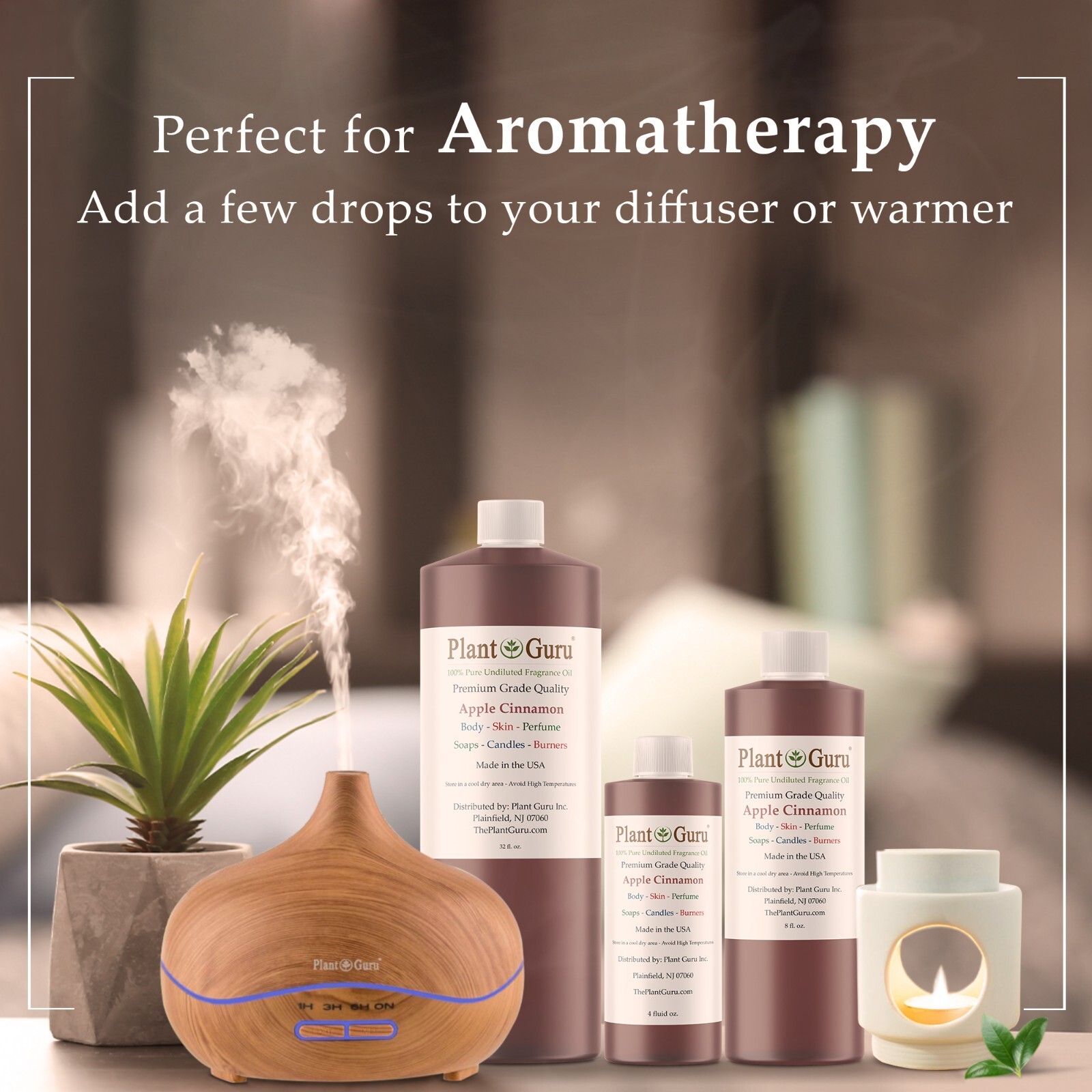 Apple Cinnamon Fragrance Oil For Candle, Soap Making, Diffuser and Burners