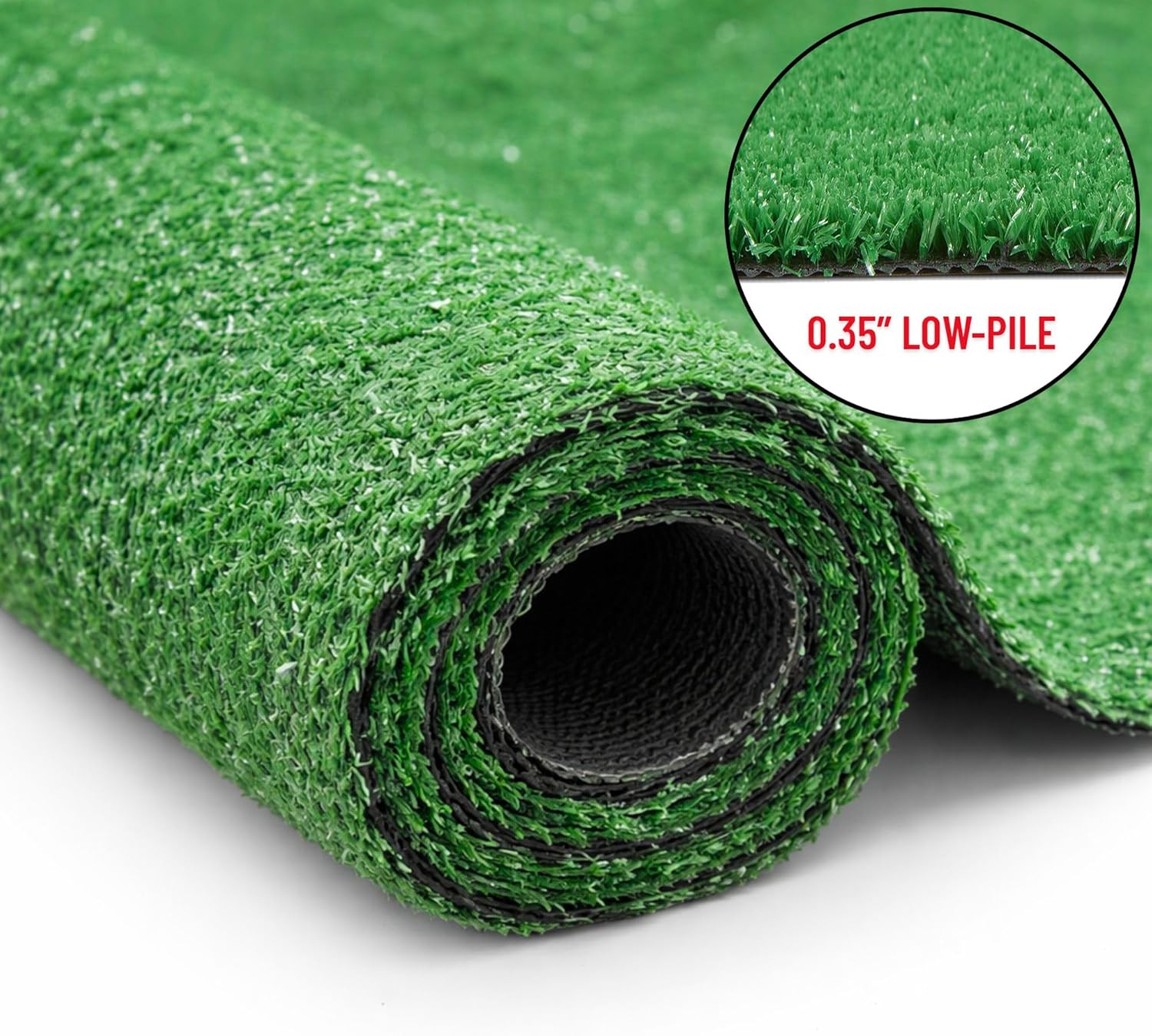 Artificial Grass Outdoor Runner Rug 2'7" X 10' – Waterproof Astro Turf with Drai