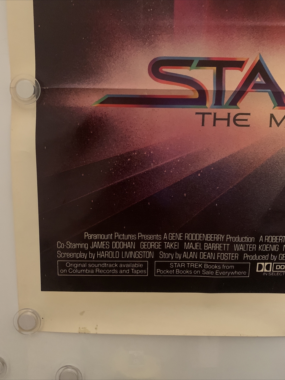 STAR TREK Original One Sheet Movie Poster 1979