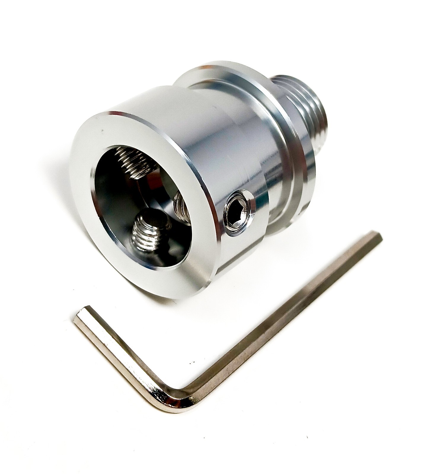 Universal Shift Knob Adapter m16mm x 1.5 fits threadless shift arms Boot Groove