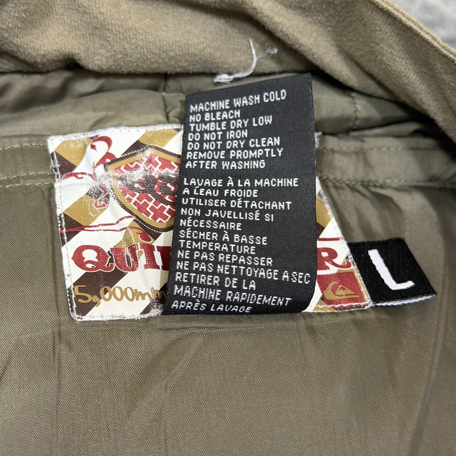 Vintage Y2k Quicksilver Snowboarding Pants Size L Ski Windbreaker Youth