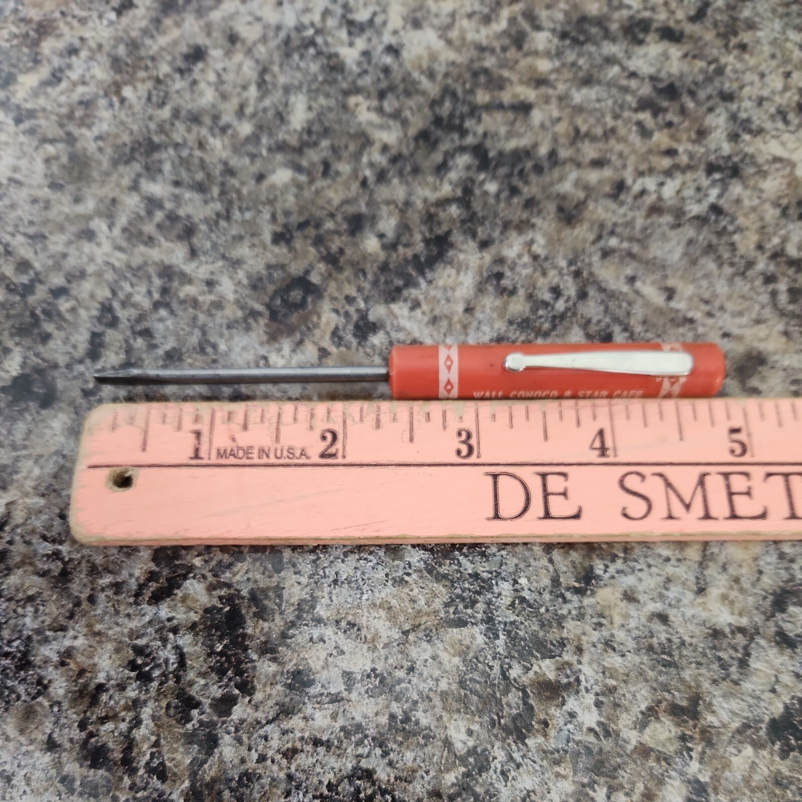 Vtg Wall Conoco & Star Cafe South Dakota Fischer Screw Driver