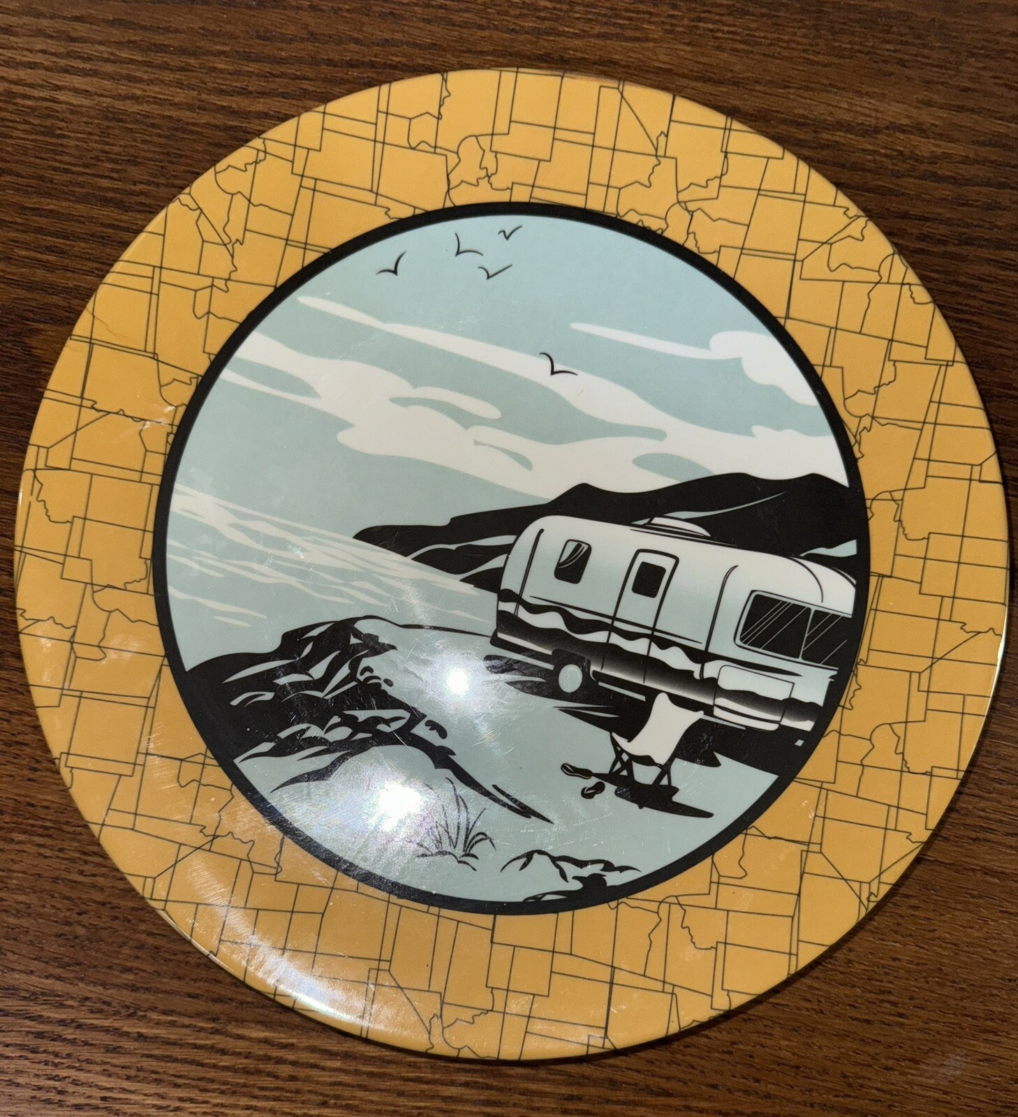 Camp Casual Melamine Camping Plates 4 BRAND NEW DISHWASHER SAFE COLLECTIBLES