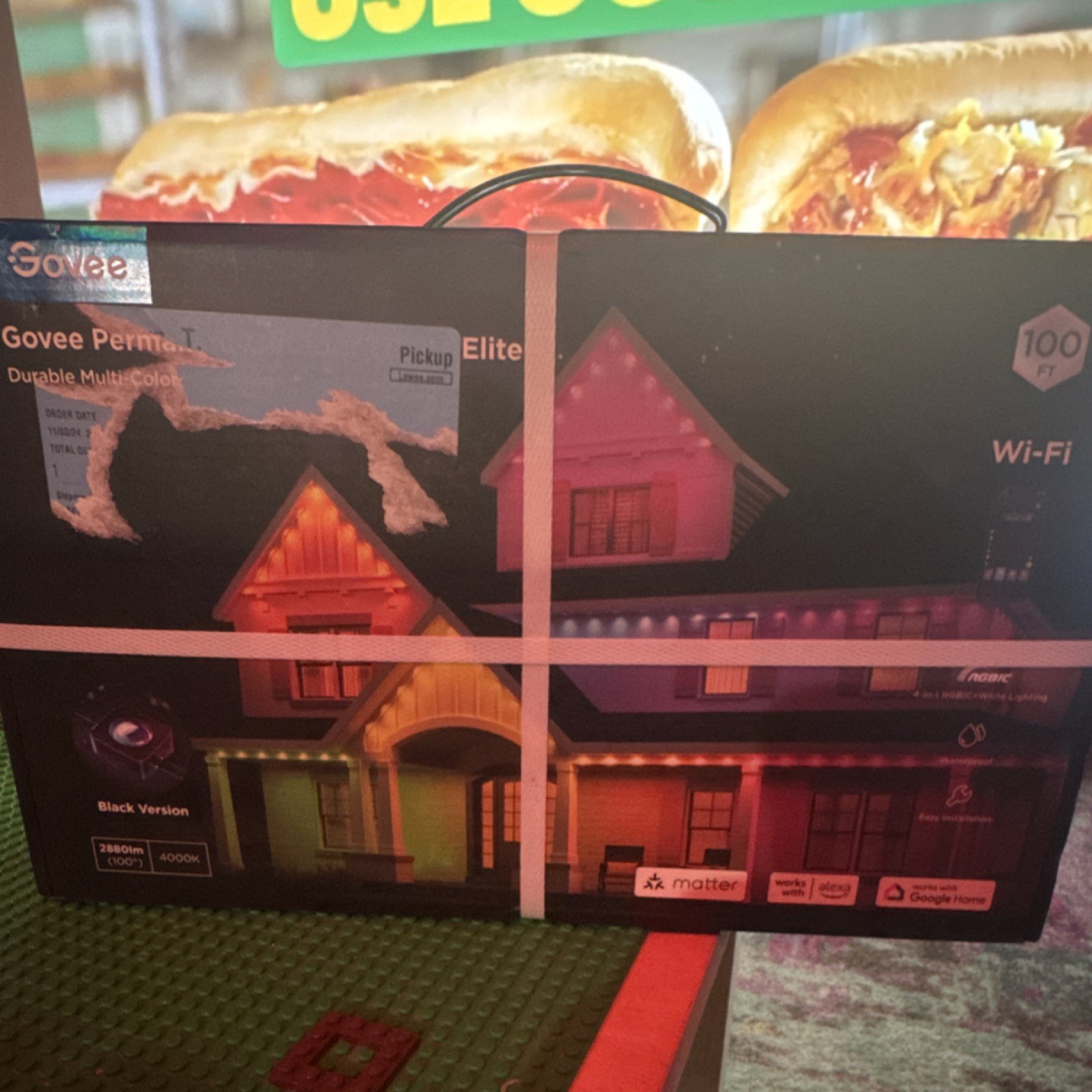 Govee Permanent Outdoor Lights Elite 100ft Wi-Fi Multicolor LED String, Alexa