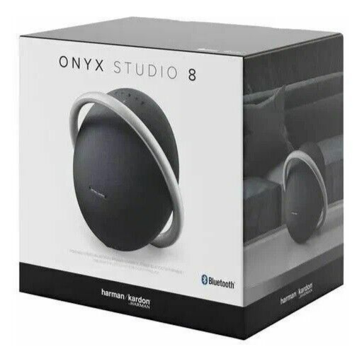 Harman Kardon Onyx Studio 8 Wireless Bluetooth Speaker - Black - New!