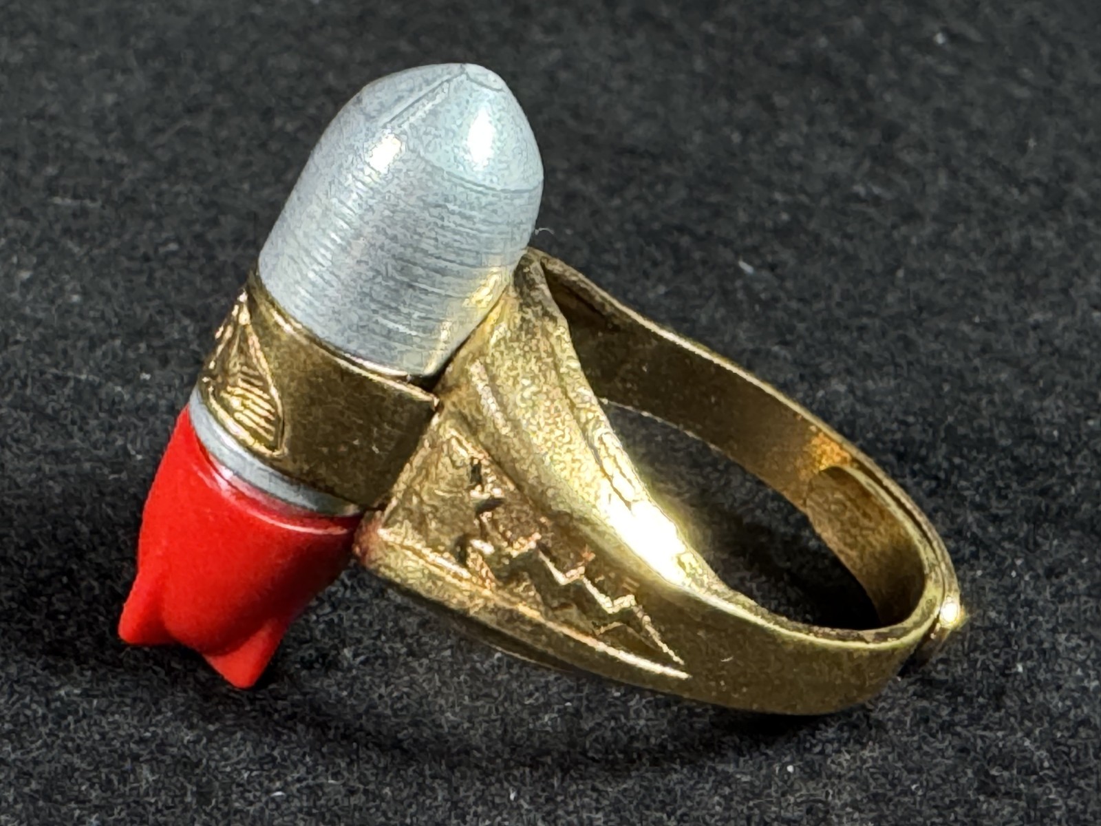 Vintage Lone Ranger Atomic Bomb Ring Classic Kix Cereal Premium Giveaway BEAUTY!