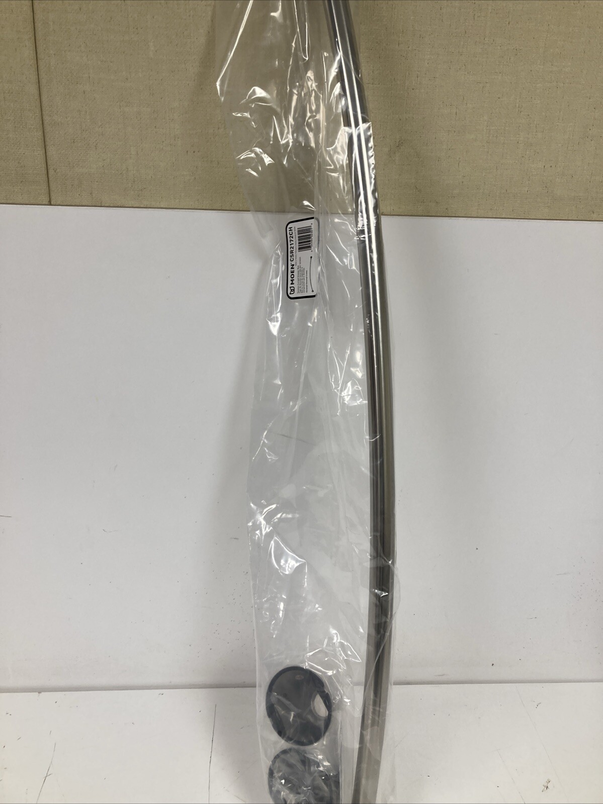 Moen CSR2172 Chrome 57" - 60" Adjustable Tension Curved Shower Rod New