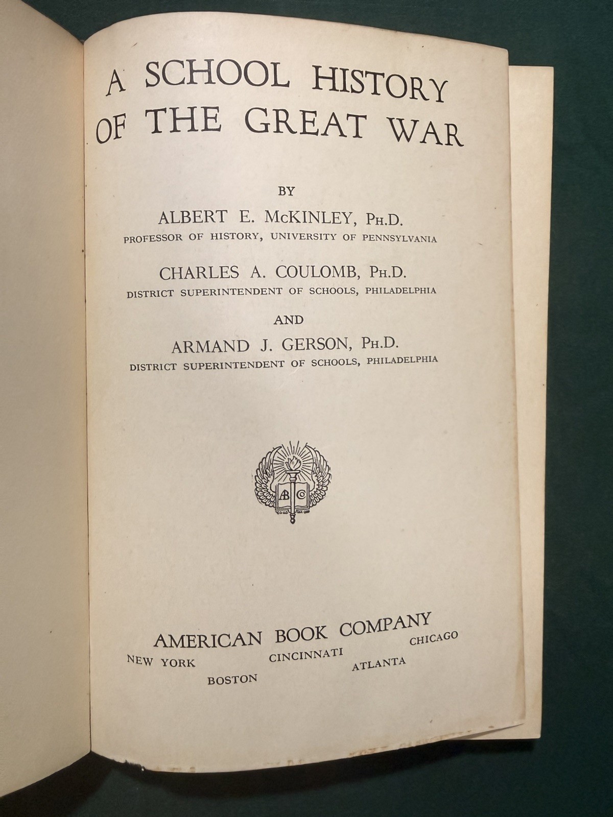 A School History of The Great War 1918