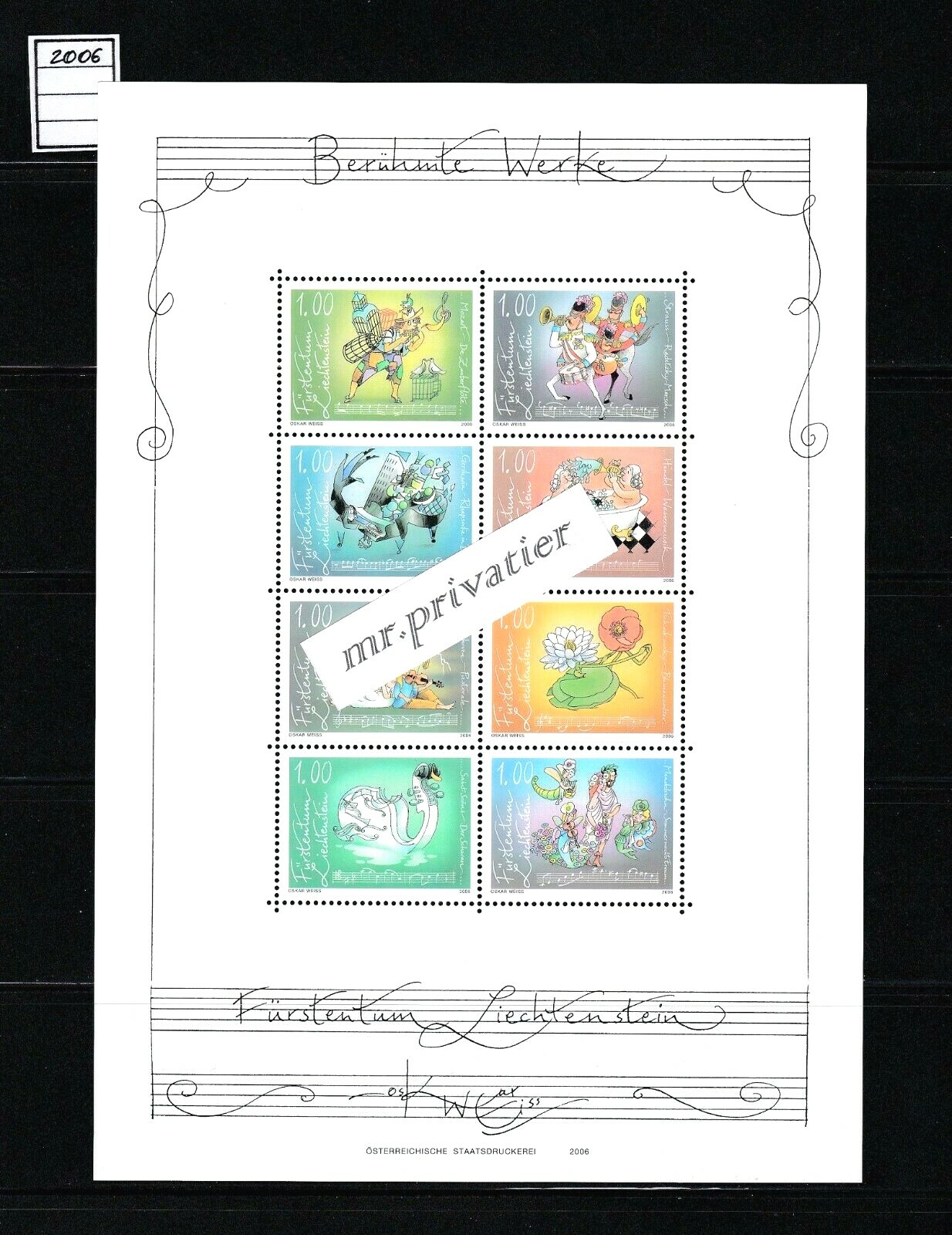 LIECHTENSTEIN 2006 - Complete Year. MNH. €144
